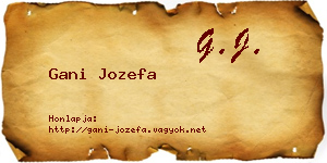 Gani Jozefa névjegykártya
